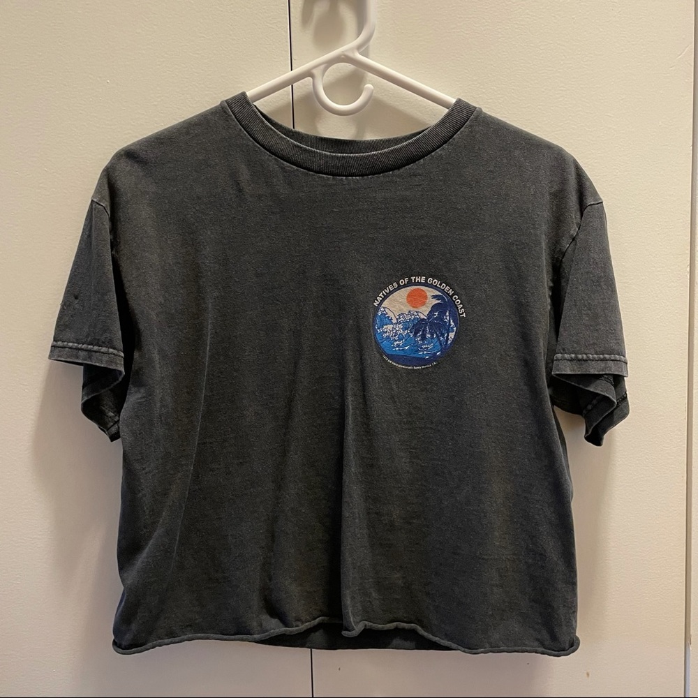 Brandy Melville Cropped Graphic Tee